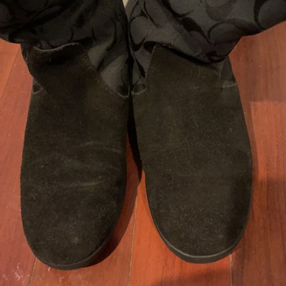 Coach signature buckle boots black size 7 previously owned good condition - Picture 11 of 11